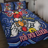 Sydney Roosters Naidoc Week Custom Quilt Bed Set - For Our Elders Home Jersey Quilt Bed Set