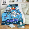Cronulla-Sutherland Sharks Naidoc Week Custom Blanket - For Our Elders Home Jersey Blanket