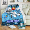 Cronulla-Sutherland Sharks Naidoc Week Custom Blanket - For Our Elders Home Jersey Blanket