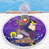 Melbourne Storm Naidoc Week Custom Beach Blanket - For Our Elders Home Jersey Beach Blanket