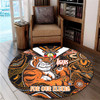 Wests Tigers Naidoc Week Custom Round Rug - For Our Elders Home Jersey Round Rug