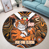 Wests Tigers Naidoc Week Custom Round Rug - For Our Elders Home Jersey Round Rug