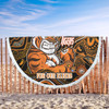 Wests Tigers Naidoc Week Custom Beach Blanket - For Our Elders Home Jersey Beach Blanket
