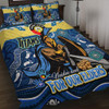Gold Coast Titans Naidoc Week Custom Quilt Bed Set - For Our Elders Home Jersey Quilt Bed Set