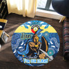 Gold Coast Titans Naidoc Week Custom Round Rug - For Our Elders Home Jersey Round Rug