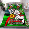 South Sydney Rabbitohs Custom Bedding Set - Rabbitohs Bunnies Naidoc Week For Our Elders With Dot Bunnies Sport Style Bedding Set