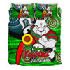 South Sydney Rabbitohs Custom Bedding Set - Rabbitohs Bunnies Naidoc Week For Our Elders With Dot Bunnies Sport Style Bedding Set