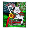 South Sydney Rabbitohs Custom Quilt - Rabbitohs Bunnies Naidoc Week For Our Elders With Dot Bunnies Sport Style Quilt