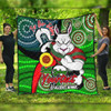 South Sydney Rabbitohs Custom Quilt - Rabbitohs Bunnies Naidoc Week For Our Elders With Dot Bunnies Sport Style Quilt