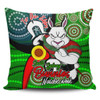 South Sydney Rabbitohs Custom Pillow Covers - Rabbitohs Bunnies Naidoc Week For Our Elders With Dot Bunnies Sport Style Pillow Covers