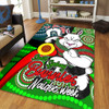 South Sydney Rabbitohs Custom Area Rug - Rabbitohs Bunnies Naidoc Week For Our Elders With Dot Bunnies Sport Style Area Rug