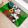 South Sydney Rabbitohs Custom Door Mat - Rabbitohs Bunnies Naidoc Week For Our Elders With Dot Bunnies Sport Style Door Mat