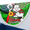 South Sydney Rabbitohs Custom Beach Blanket - Rabbitohs Bunnies Naidoc Week For Our Elders With Dot Bunnies Sport Style Beach Blanket