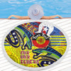 Parramatta Eels Naidoc Week Custom Beach Blanket - Parramatta Eels Naidoc Week For Our Elders With Dot Art Beach Blanket
