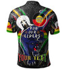 Penrith Panthers Naidoc Week Custom Polo Shirt - Penrith Panthers Naidoc Week For Our Elders Australian Indigenous Dot Art Polo Shirt