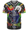 Penrith Panthers Naidoc Week Custom Baseball Shirt - Penrith Panthers Naidoc Week For Our Elders Australian Indigenous Dot Art Baseball Shirt