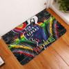 Penrith Panthers Naidoc Week Custom Door Mat - Penrith Panthers Naidoc Week For Our Elders Australian Indigenous Dot Art Door Mat
