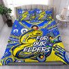 Parramatta Eels Naidoc Week Custom Bedding Set - For Our Elders Run to Paradise Bedding Set