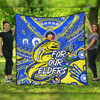 Parramatta Eels Naidoc Week Custom Quilt - For Our Elders Run to Paradise Quilt