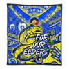 Parramatta Eels Naidoc Week Custom Blanket - For Our Elders Run to Paradise Blanket