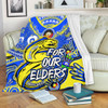 Parramatta Eels Naidoc Week Custom Blanket - For Our Elders Run to Paradise Blanket