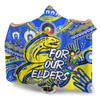 Parramatta Eels Naidoc Week Custom Hooded Blanket - For Our Elders Run to Paradise Hooded Blanket