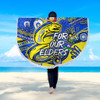 Parramatta Eels Naidoc Week Custom Beach Blanket - For Our Elders Run to Paradise Beach Blanket