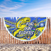 Parramatta Eels Naidoc Week Custom Beach Blanket - For Our Elders Run to Paradise Beach Blanket