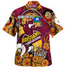 Brisbane Broncos Naidoc Week Custom Hawaiian Shirt - Brisbane Broncos Naidoc Week For Our Elders Bronx for Life Sport Style Hawaiian Shirt