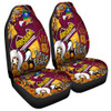 Brisbane Broncos Naidoc Week Custom Car Seat Covers - Brisbane Broncos Naidoc Week For Our Elders Bronx for Life Sport Style Car Seat Covers