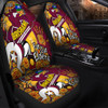 Brisbane Broncos Naidoc Week Custom Car Seat Covers - Brisbane Broncos Naidoc Week For Our Elders Bronx for Life Sport Style Car Seat Covers