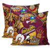 Brisbane Broncos Naidoc Week Custom Pillow Covers - Brisbane Broncos Naidoc Week For Our Elders Bronx for Life Sport Style Pillow Covers