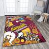 Brisbane Broncos Naidoc Week Custom Area Rug - Brisbane Broncos Naidoc Week For Our Elders Bronx for Life Sport Style Area Rug