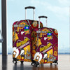 Brisbane Broncos Naidoc Week Custom Luggage Cover - Brisbane Broncos Naidoc Week For Our Elders Bronx for Life Sport Style Luggage Cover