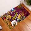 Brisbane Broncos Naidoc Week Custom Door Mat - Brisbane Broncos Naidoc Week For Our Elders Bronx for Life Sport Style Door Mat