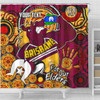 Brisbane Broncos Naidoc Week Custom Shower Curtain - Brisbane Broncos Naidoc Week For Our Elders Bronx for Life Sport Style Shower Curtain
