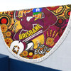 Brisbane Broncos Naidoc Week Custom Beach Blanket - Brisbane Broncos Naidoc Week For Our Elders Bronx for Life Sport Style Beach Blanket