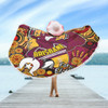 Brisbane Broncos Naidoc Week Custom Beach Blanket - Brisbane Broncos Naidoc Week For Our Elders Bronx for Life Sport Style Beach Blanket