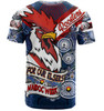 Sydney Roosters Naidoc Week Custom T-Shirt - Sydney Roosters Naidoc WeekFor Our Elders Dot Art Style With Lizard T-Shirt
