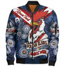Sydney Roosters Naidoc Week Custom Bomber Jacket - Sydney Roosters Naidoc WeekFor Our Elders Dot Art Style With Lizard Bomber Jacket