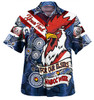 Sydney Roosters Naidoc Week Custom Hawaiian Shirt - Sydney Roosters Naidoc WeekFor Our Elders Dot Art Style With Lizard Hawaiian Shirt