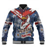 Sydney Roosters Naidoc Week Custom Baseball Jacket - Sydney Roosters Naidoc WeekFor Our Elders Dot Art Style With Lizard Baseball Jacket