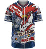 Sydney Roosters Naidoc Week Custom Baseball Shirt - Sydney Roosters Naidoc WeekFor Our Elders Dot Art Style With Lizard Baseball Shirt