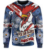 Sydney Roosters Naidoc Week Custom Sweatshirt - Sydney Roosters Naidoc WeekFor Our Elders Dot Art Style With Lizard Sweatshirt