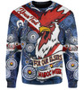 Sydney Roosters Naidoc Week Custom Sweatshirt - Sydney Roosters Naidoc WeekFor Our Elders Dot Art Style With Lizard Sweatshirt
