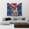Sydney Roosters Naidoc Week Custom Tapestry - Sydney Roosters Naidoc WeekFor Our Elders Dot Art Style With Lizard Tapestry