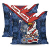 Sydney Roosters Naidoc Week Custom Pillow Covers - Sydney Roosters Naidoc WeekFor Our Elders Dot Art Style With Lizard Pillow Covers
