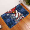 Sydney Roosters Naidoc Week Custom Door Mat - Sydney Roosters Naidoc WeekFor Our Elders Dot Art Style With Lizard Door Mat