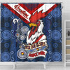 Sydney Roosters Naidoc Week Custom Shower Curtain - Sydney Roosters Naidoc WeekFor Our Elders Dot Art Style With Lizard Shower Curtain
