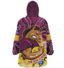 Brisbane Broncos Naidoc Week Custom Snug Hoodie - Brisbane Broncos For Our Elders Aboriginal Inspired Snug Hoodie